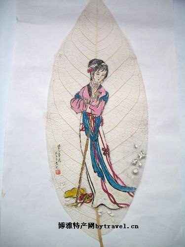 资中叶脉画