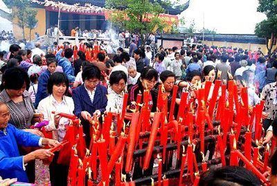 “轧莲花”庙会